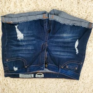 Denim shorts